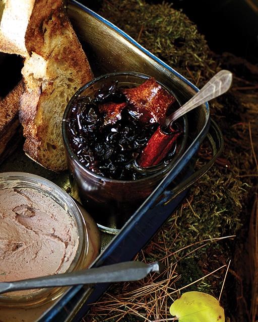 Sour cherry compote