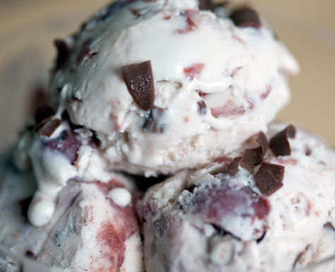 Sour cherry gelato