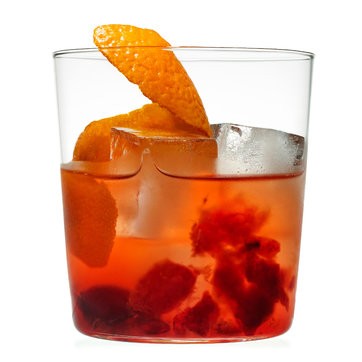 Sour-cherry old fashioned
