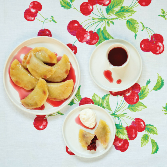 Sour cherry pierogies