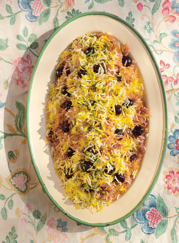 Sour cherry pilaf
