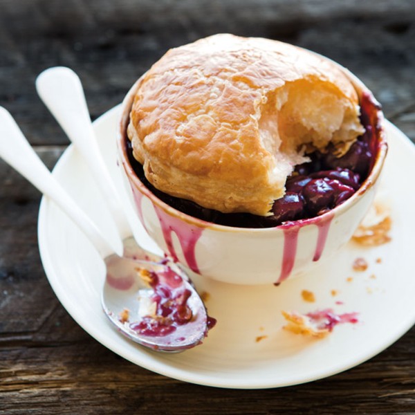 Sour cherry pot pies