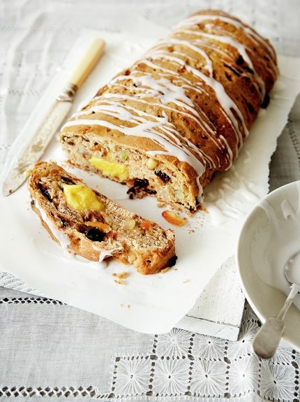 Sour cherry stollen