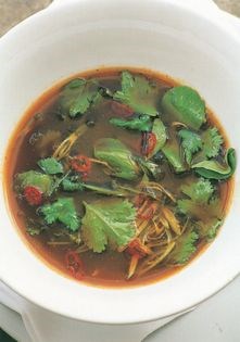 Sour chicken broth