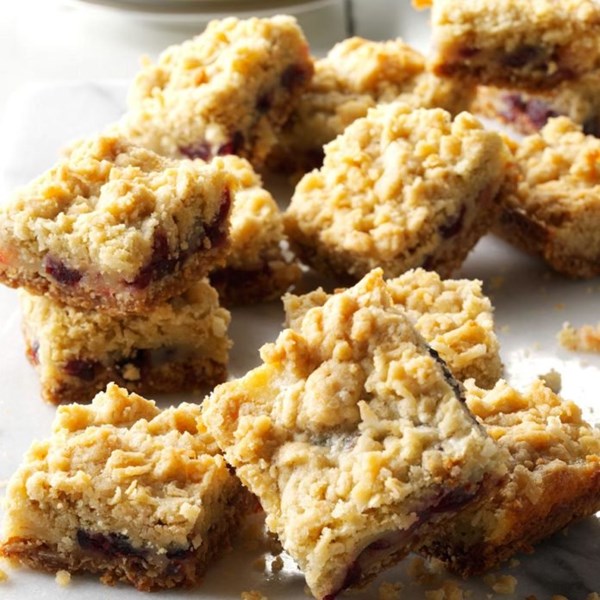 Sour cream & cranberry bars