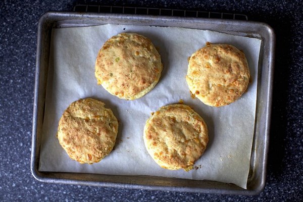 Sour cream and cheddar biscuits