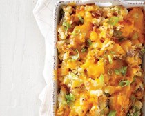Sour cream and onion smashed potato casserole