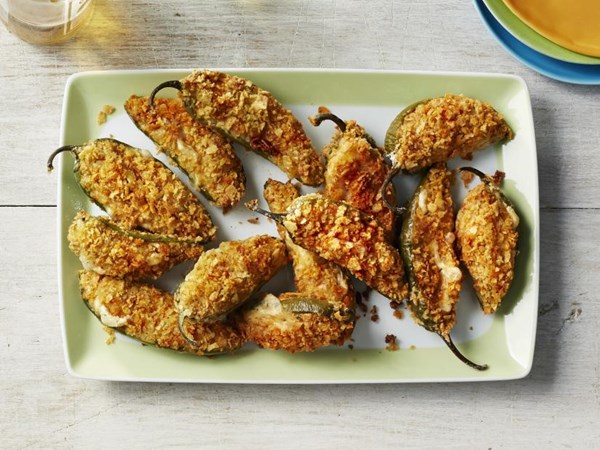 Sour cream and onion stuffed jalapeños 