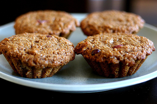 Sour cream bran muffins