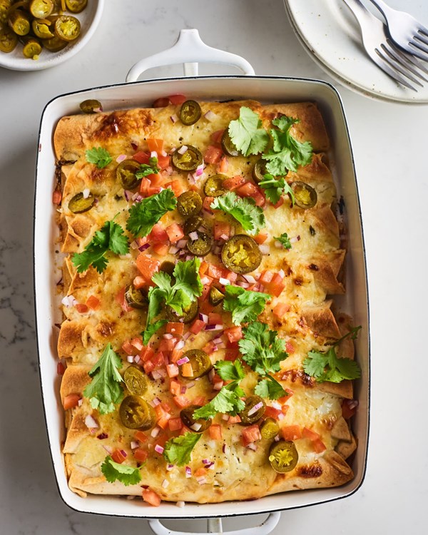 Sour cream chicken enchiladas