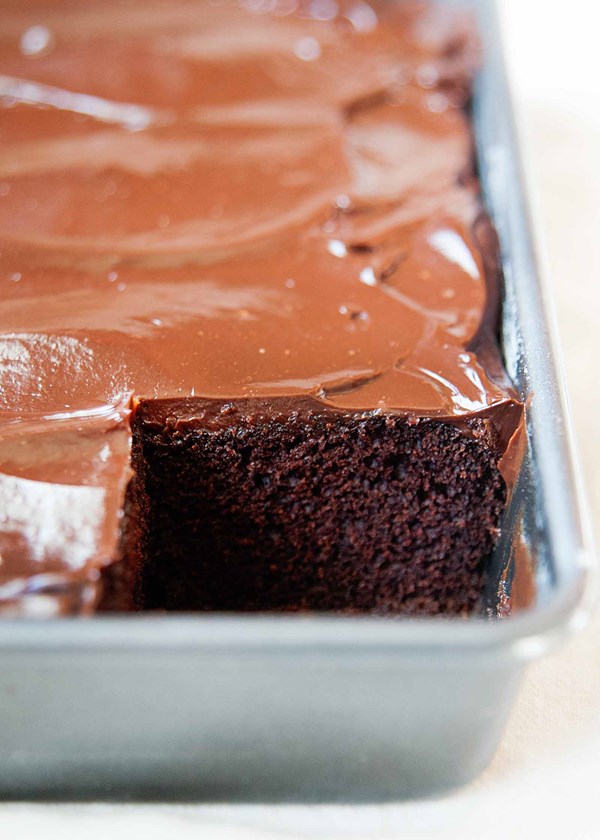 Sour cream chocolate cake