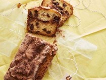 Sour cream chocolate chip nut loaf