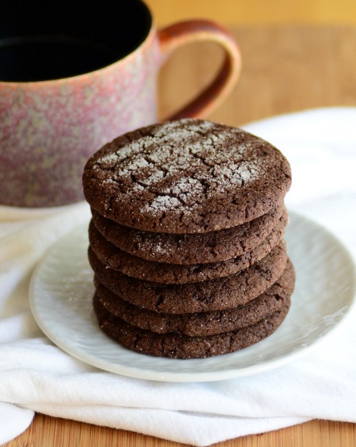 Sour cream chocolate sugar cookies