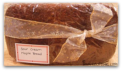 Sour cream maple bread