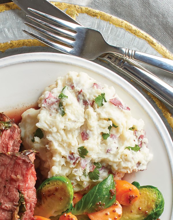 Sour cream mashed red potatoes