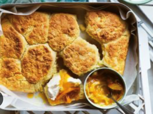 Sour cream scones with mixed-citrus marmalade
