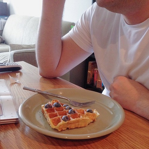 Sour milk waffles
