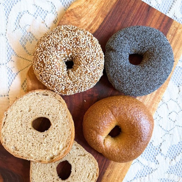 Sourdough bagels
