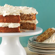 Sourdough carrot cake with cream cheese frosting