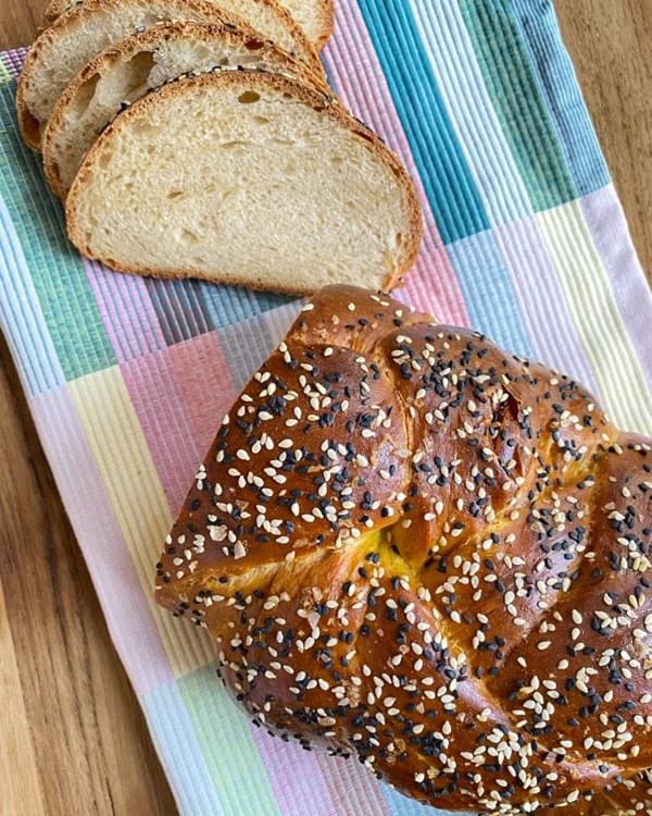 Sourdough challah