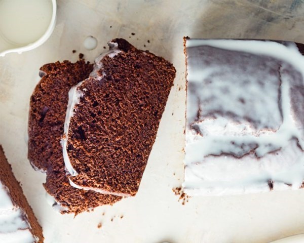 Sourdough chocolate loaf cake