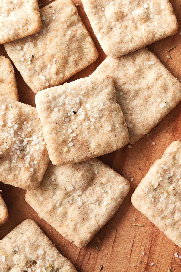 Sourdough crackers