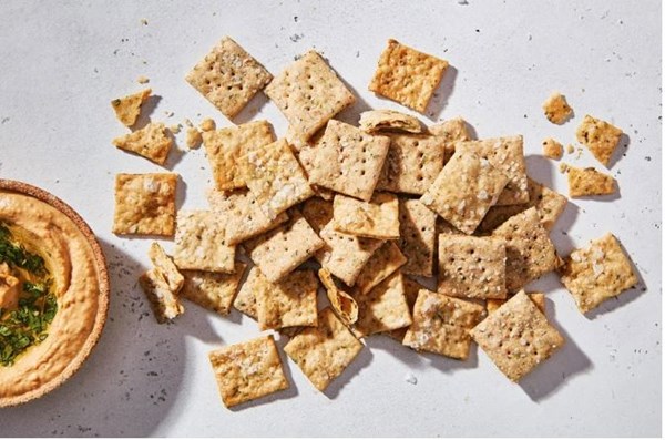 Sourdough crackers