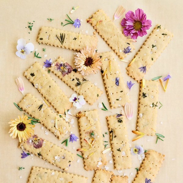 Sourdough crackers