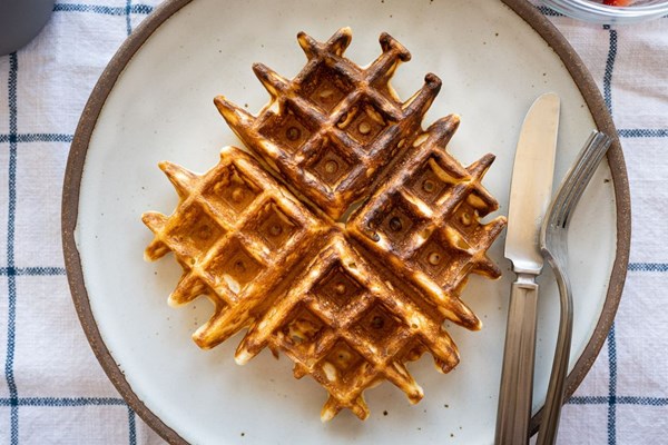 Sourdough discard waffles