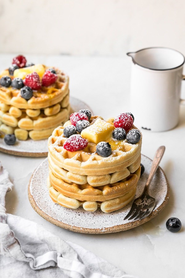 Sourdough discard waffles