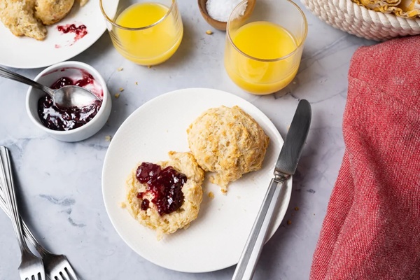 Sourdough drop biscuits