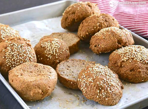 Sourdough keto buns