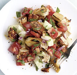 Sourdough panzanella with grilled chicken