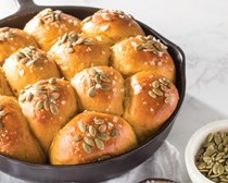 Sourdough pumpkin rolls