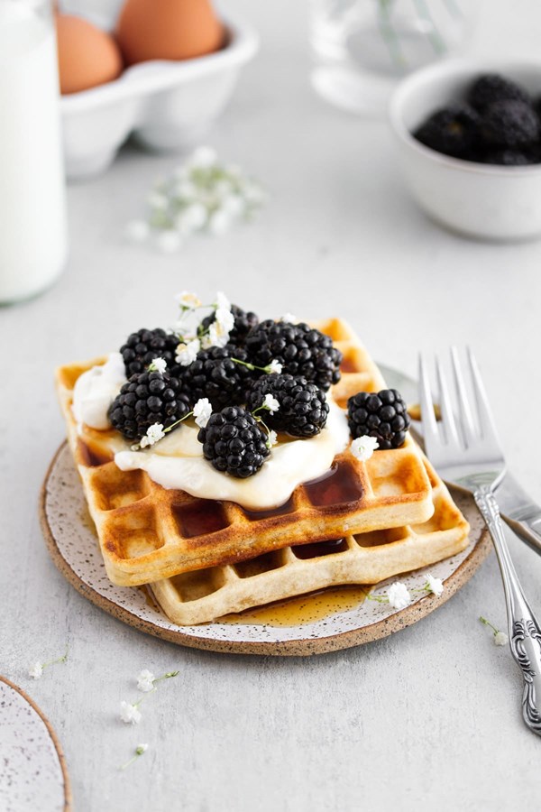 Sourdough waffles