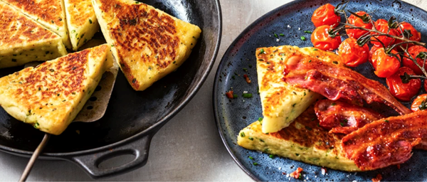 Soured cream and chive potato scones