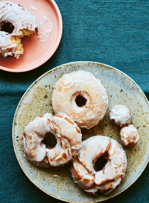 Soured cream sage doughnuts 