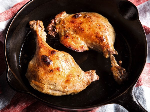 Sous vide duck confit