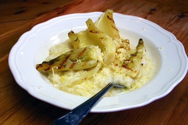 Sous vide fennel risotto 