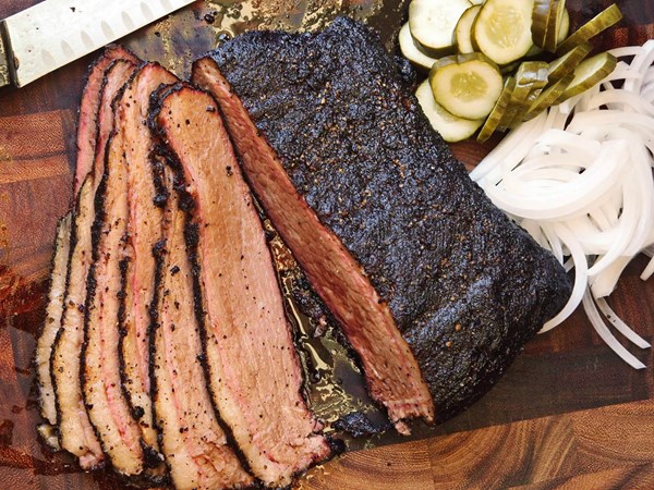 Sous vide smoked brisket