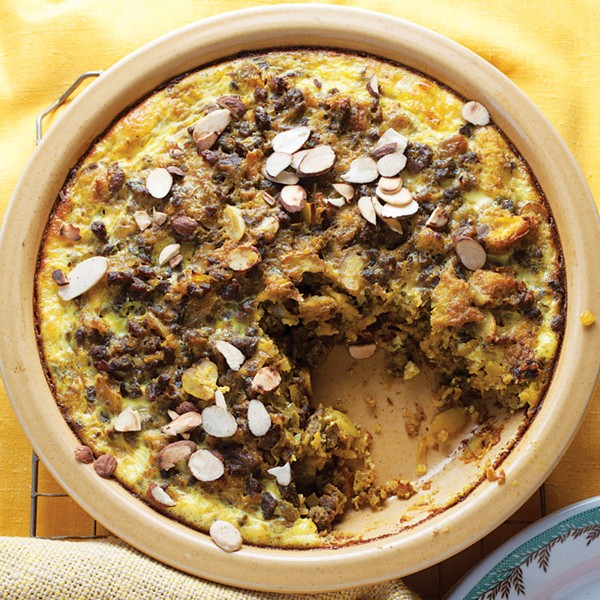 South African meat pie (Bobotie)