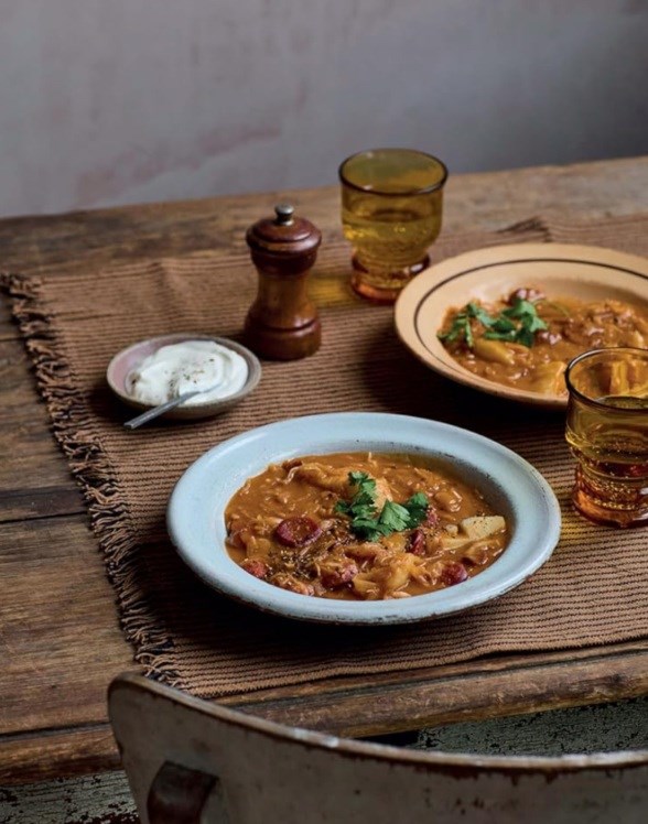 South Bohemian cabbage soup (Zelňačka)