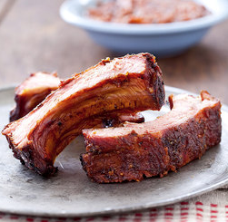 South Dakota corncob-smoked ribs