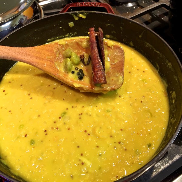 South Indian-style lentils [Gigi Pravda]