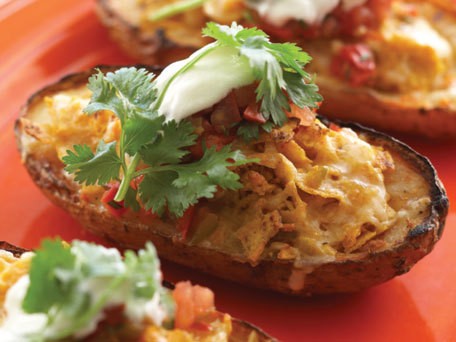 South of the border loaded potato skins