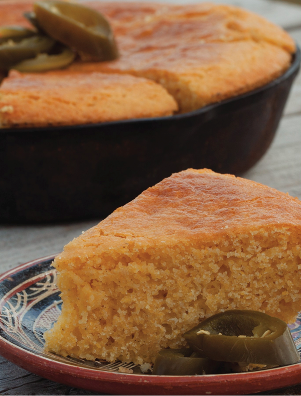 South Texas jalapeño cheese corn bread