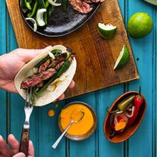 South Texas steak fajitas