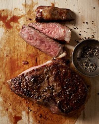 Southeast Asian rib eye steaks
