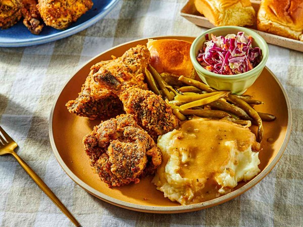 Southeastern Indiana fried chicken with gravy