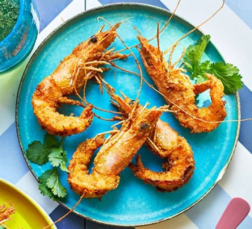 Southern-fried prawns